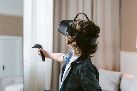 smiling couple looking at laptop in living room