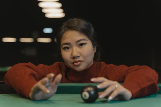 playing cards and roulette table